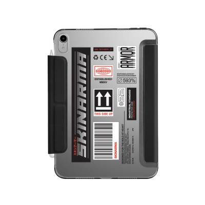 Apple iPad Pro 11 2025 M5 Kılıf SkinArma Sticker Tasarımlı Kalemlikli Arkası Şeffaf Standlı Magnetik Taito Kılıf - 1