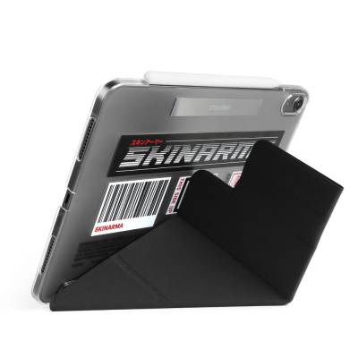 Apple iPad Pro 11 2025 M5 Kılıf SkinArma Sticker Tasarımlı Kalemlikli Arkası Şeffaf Standlı Magnetik Taito Kılıf - 3