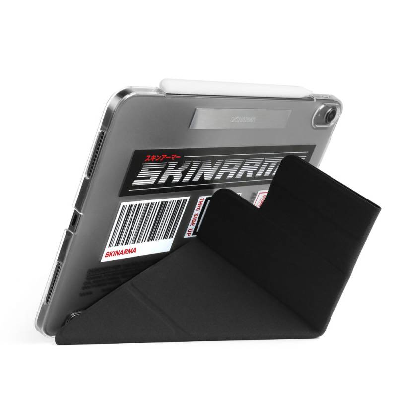 Apple iPad Pro 11 2025 M5 Kılıf SkinArma Sticker Tasarımlı Kalemlikli Arkası Şeffaf Standlı Magnetik Taito Kılıf - 3
