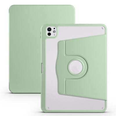 Apple iPad Pro 11 2025 M5 Kılıf Zore Termik Kalem Bölmeli Dönebilen Standlı Kılıf - 6