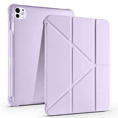 Apple iPad Pro 11 2025 M5 Kılıf Zore Tri Folding Kalem Bölmeli Standlı Kılıf - 9