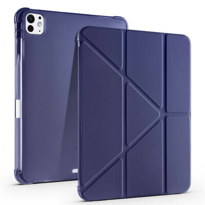 Apple iPad Pro 11 2025 M5 Kılıf Zore Tri Folding Kalem Bölmeli Standlı Kılıf - 10
