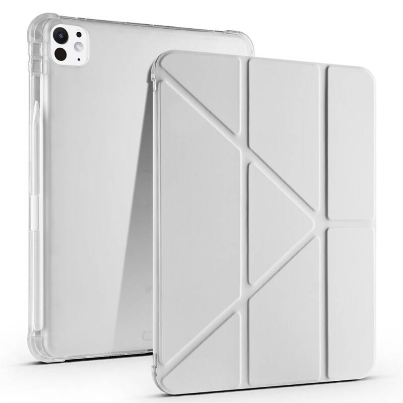 Apple iPad Pro 11 2025 M5 Kılıf Zore Tri Folding Kalem Bölmeli Standlı Kılıf - 8