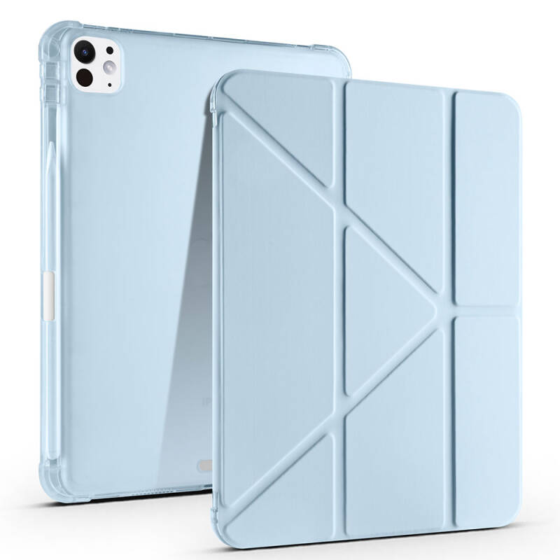 Apple iPad Pro 11 2025 M5 Kılıf Zore Tri Folding Kalem Bölmeli Standlı Kılıf - 2