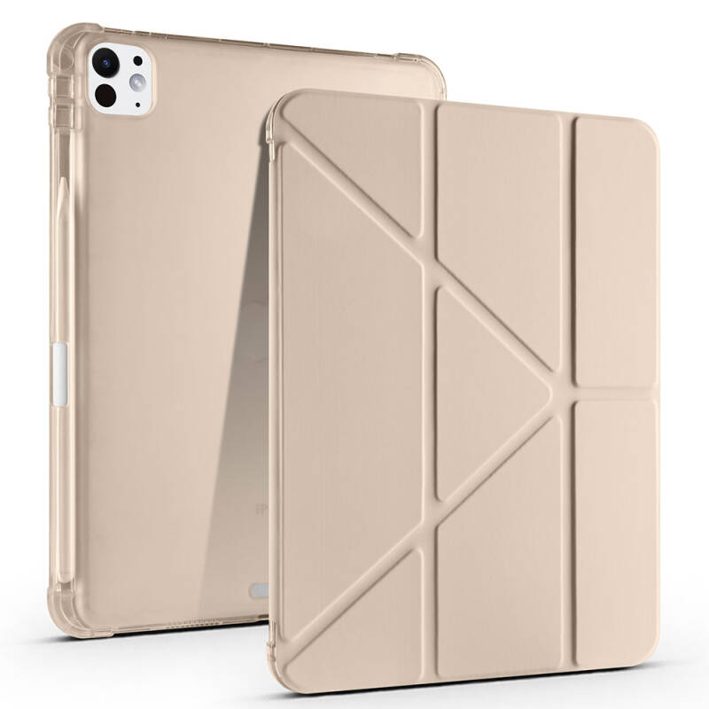 Apple iPad Pro 11 2025 M5 Kılıf Zore Tri Folding Kalem Bölmeli Standlı Kılıf - 12