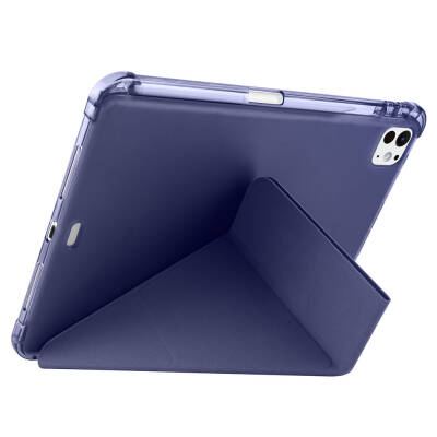 Apple iPad Pro 11 2025 M5 Kılıf Zore Tri Folding Kalem Bölmeli Standlı Kılıf - 17