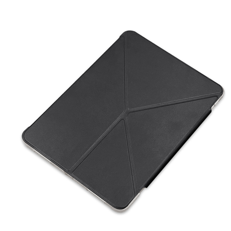 Apple iPad Pro 11 2025 M5 Raptic Clear Folio Airbagli Şeffaf Kapaklı Katlanabilir Standlı Kılıf - 4