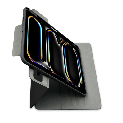 Apple iPad Pro 11 2025 M5 Raptic Spin Detachable Folio PU Ayrılabilir Kalem Bölmeli Standlı Kılıf - 13