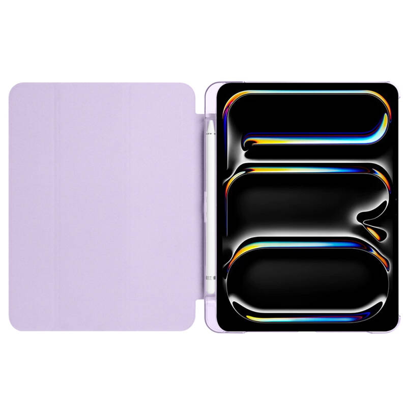 Apple iPad Pro 11 2025 M5 Zore Smart Cover Kalem Bölmeli Standlı 1-1 Kılıf - 19