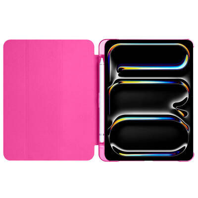 Apple iPad Pro 11 2025 M5 Zore Smart Cover Kalem Bölmeli Standlı 1-1 Kılıf - 17