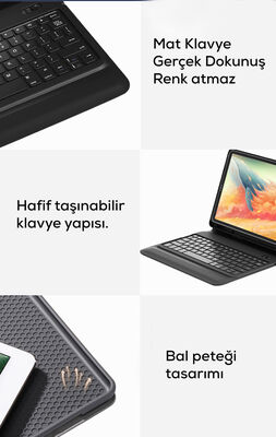 Apple iPad Pro 11 Wiwu Keyboard Folio Kablosuz Klavyeli Kılıf - 9