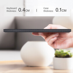 Apple iPad Pro 12.9 2020 (4.Nesil) Benks Multifunctional Kablosuz Klavyeli Kılıf - 7