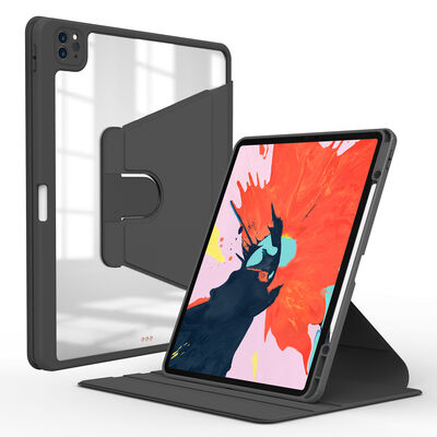 Apple iPad Pro 12.9 2020 (4.Nesil) Kılıf Zore Nayn Dönebilen Standlı Kılıf - 2