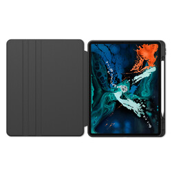 Apple iPad Pro 12.9 2020 (4.Nesil) Kılıf Zore Nayn Dönebilen Standlı Kılıf - 13