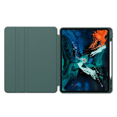 Apple iPad Pro 12.9 2020 (4.Nesil) Kılıf Zore Nayn Dönebilen Standlı Kılıf - 10
