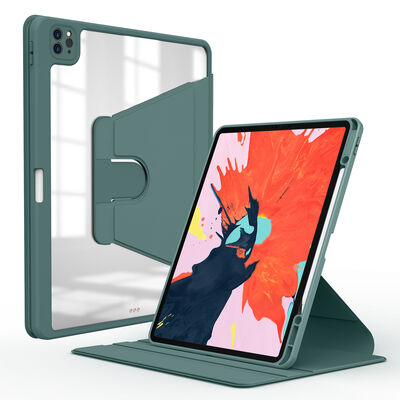 Apple iPad Pro 12.9 2020 (4.Nesil) Kılıf Zore Nayn Dönebilen Standlı Kılıf - 14