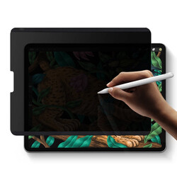Apple iPad Pro 12.9 2020 (4.Nesil) ​Wiwu iPrivacy Magnetik Paper Like Hayalet Ekran Koruyucu - 3