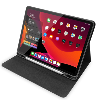 Apple iPad Pro 12.9 2020 (4th Gen) Raptic Smartstyle Stand Case with Pencil Holder - 5
