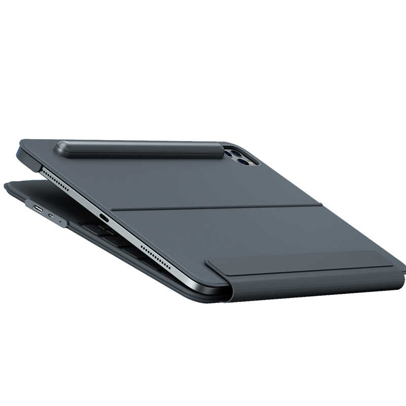 Apple iPad Pro 12.9 2021 (5.Nesil) Benks KB02 Kablosuz Klavyeli Kılıf - 8
