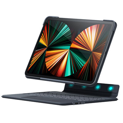 Apple iPad Pro 12.9 2021 (5.Nesil) Benks KB02 Kablosuz Klavyeli Kılıf - 2