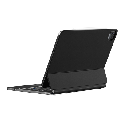 Apple iPad Pro 12.9 2021 (5.Nesil) Wiwu MK-003 Gizli Kalem Bölmeli Klavyeli Standlı Kılıf - 5