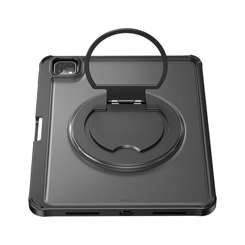 Apple iPad Pro 12.9 2021 (5.Nesil) Wiwu MK-007 Combo Pro Kalem Bölmeli Klavyeli Standlı Kılıf - 3