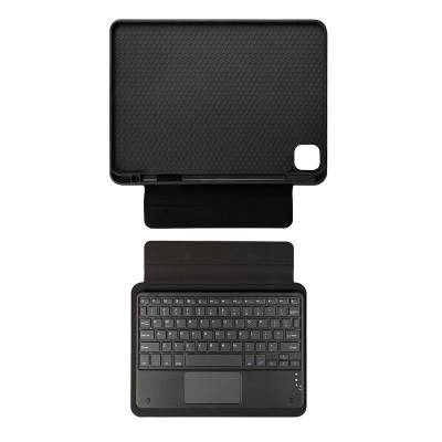 Apple iPad Pro 12.9 2021 (5.Nesil) Zore Border Keyboard Bluetooh Bağlantılı Standlı Klavyeli Tablet Kılıfı - 3