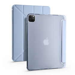 Apple iPad Pro 12.9 2022 M2 Case Zore Tri Folding Stand Case with Pen Compartment - 4