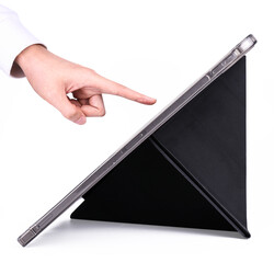 Apple iPad Pro 12.9 2022 M2 Case Zore Tri Folding Stand Case with Pen Compartment - 8