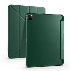 Apple iPad Pro 12.9 2022 M2 Case Zore Tri Folding Stand Case with Pen Compartment - 1
