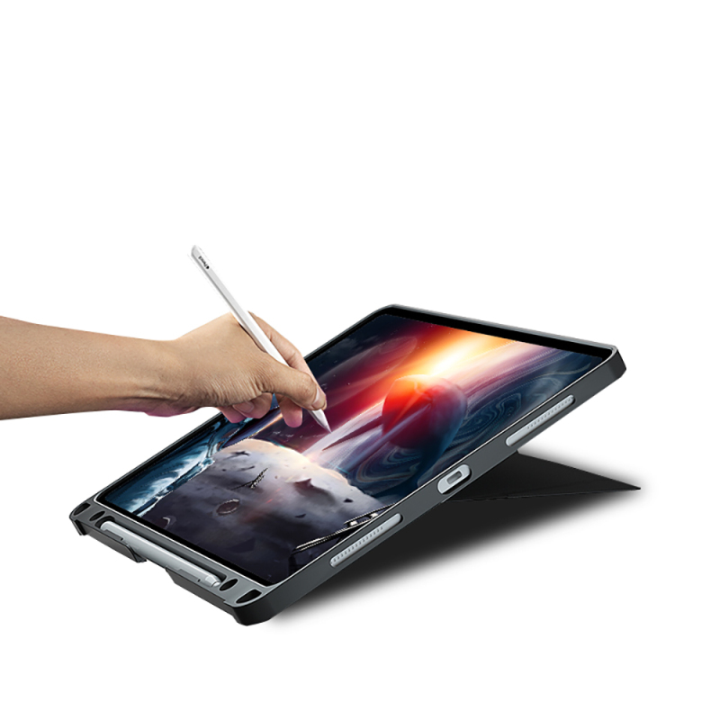 Apple iPad Pro 12.9 2022 M2 Wiwu MagTouch Serisi Gizli Kalem Bölmeli Klavyeli Kılıf - 18