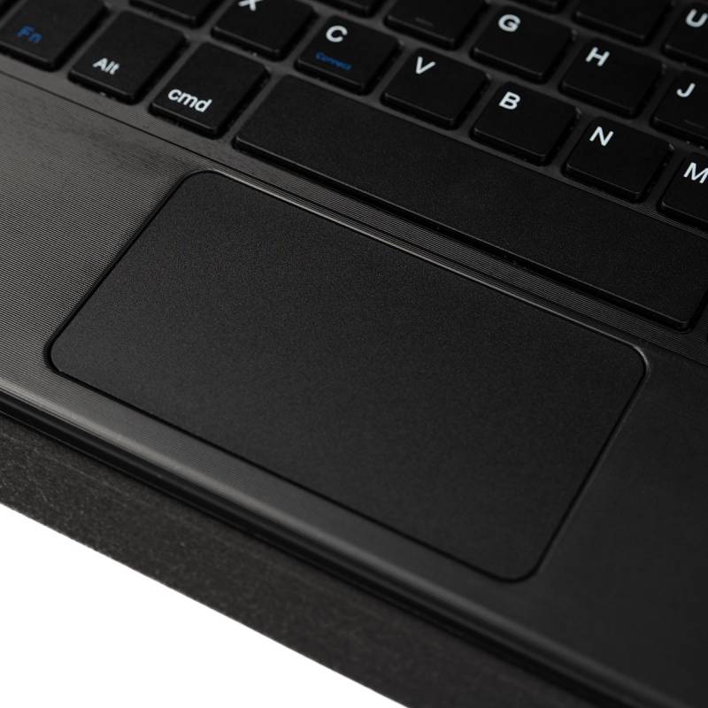 Apple iPad Pro 12.9 2022 M2 Zore Border Keyboard Bluetooh Bağlantılı Standlı Klavyeli Tablet Kılıfı