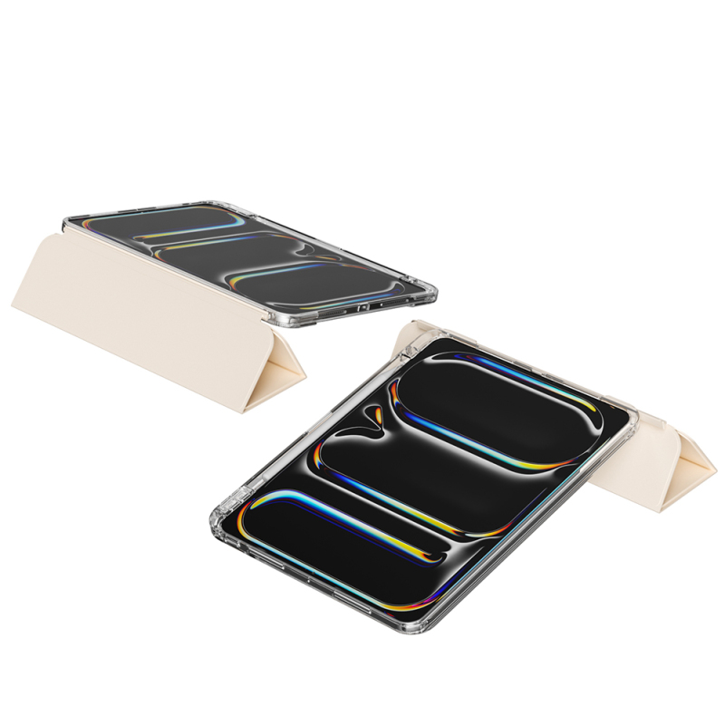 ​​Apple iPad Pro 13 2024 Kılıf Magnetik Ayrılabilen Airbagli Zore Sliding Tablet Kılıfı - 21