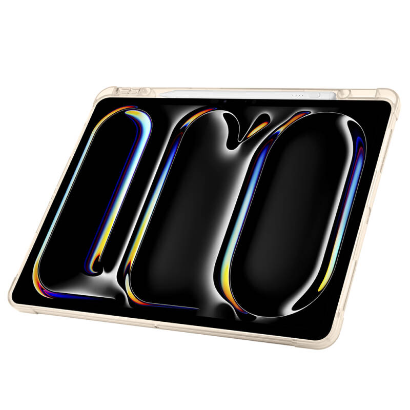 Apple iPad Pro 13 2024 Kılıf Zore Tri Folding Kalem Bölmeli Standlı Kılıf - 3