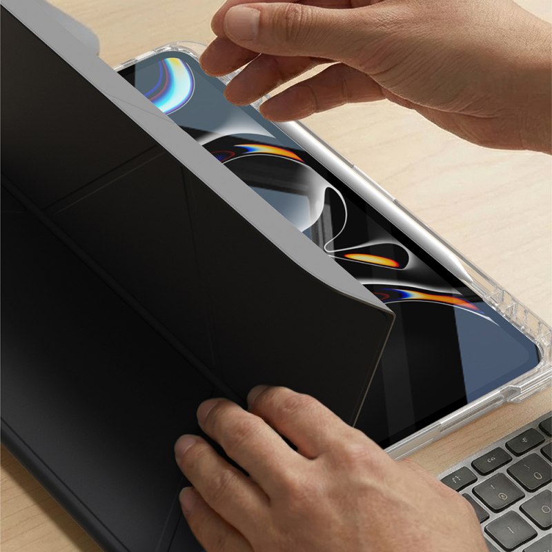Apple iPad Pro 13 2025 M5 Amazingthing Minimal Serisi Katlanabilir Standlı Kılıf - 6