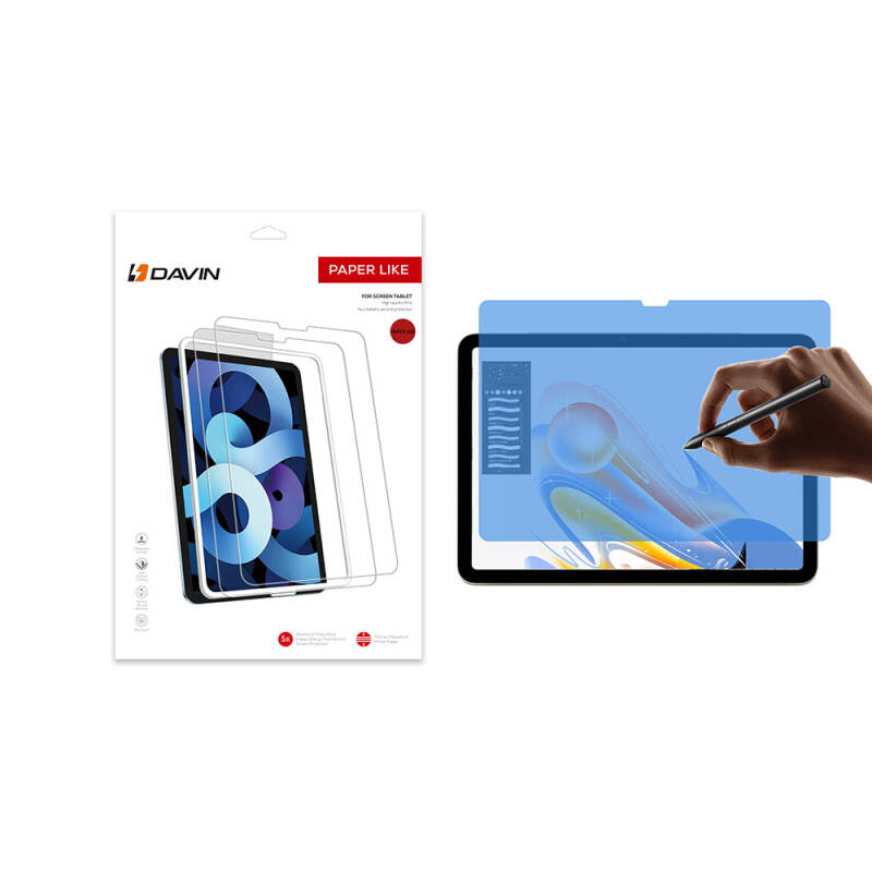 Apple iPad Pro 13 2025 M5 Kağıt Hisli Mat ​​​​​​​​​​​​​​​Davin Paper Like Ekran Koruyucu - 2