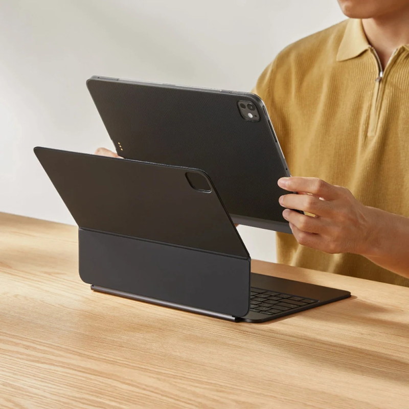 Apple iPad Pro 13 2025 M5 Kılıf Aramid Fiber Pitaka Ultra-Slim Classic Serisi Tablet Kapak - 10