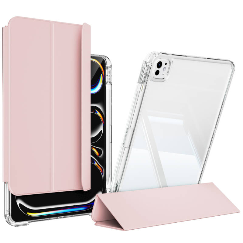 ​​Apple iPad Pro 13 2025 M5 Kılıf Magnetik Ayrılabilen Airbagli Zore Sliding Tablet Kılıfı - 12