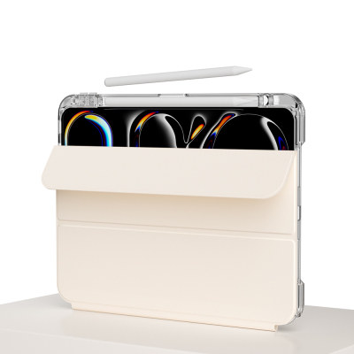 ​​Apple iPad Pro 13 2025 M5 Kılıf Magnetik Ayrılabilen Airbagli Zore Sliding Tablet Kılıfı - 19