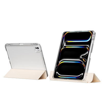 ​​Apple iPad Pro 13 2025 M5 Kılıf Magnetik Ayrılabilen Airbagli Zore Sliding Tablet Kılıfı - 9