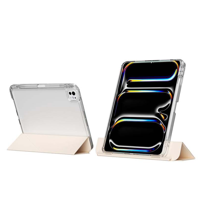 ​​Apple iPad Pro 13 2025 M5 Kılıf Magnetik Ayrılabilen Airbagli Zore Sliding Tablet Kılıfı - 9