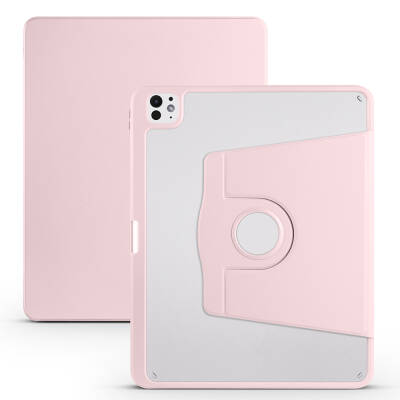 Apple iPad Pro 13 2025 M5 Kılıf Zore Termik Kalem Bölmeli Dönebilen Standlı Kılıf - 3