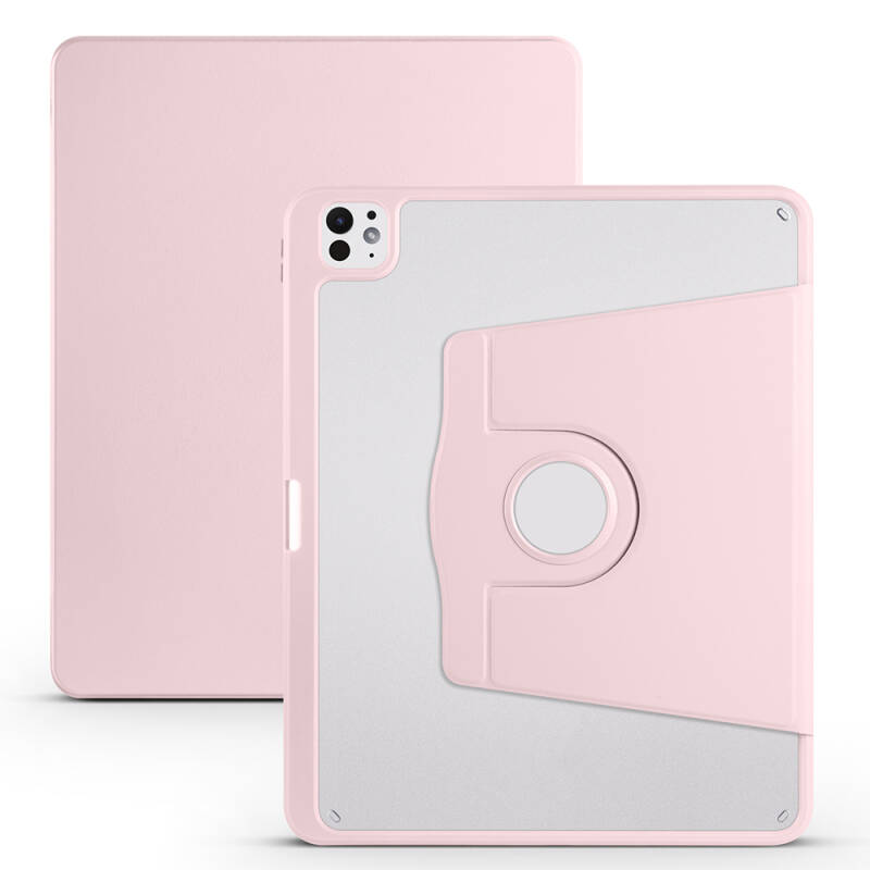 Apple iPad Pro 13 2025 M5 Kılıf Zore Termik Kalem Bölmeli Dönebilen Standlı Kılıf - 3