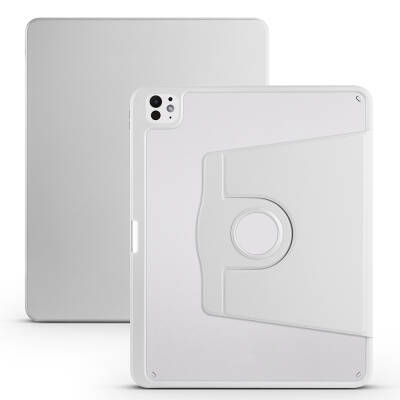 Apple iPad Pro 13 2025 M5 Kılıf Zore Termik Kalem Bölmeli Dönebilen Standlı Kılıf - 7