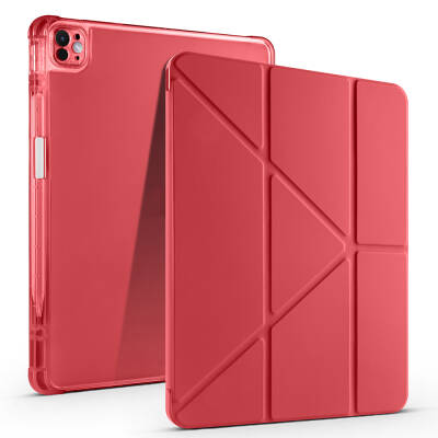 Apple iPad Pro 13 2025 M5 Kılıf Zore Tri Folding Kalem Bölmeli Standlı Kılıf - 4