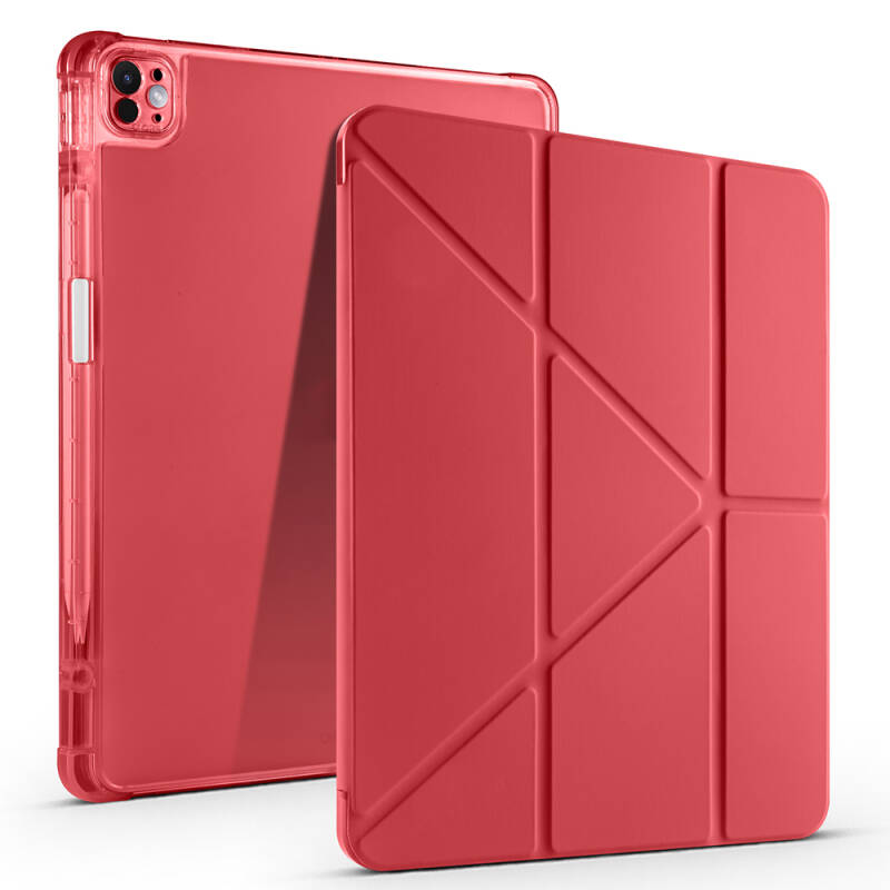Apple iPad Pro 13 2025 M5 Kılıf Zore Tri Folding Kalem Bölmeli Standlı Kılıf - 4