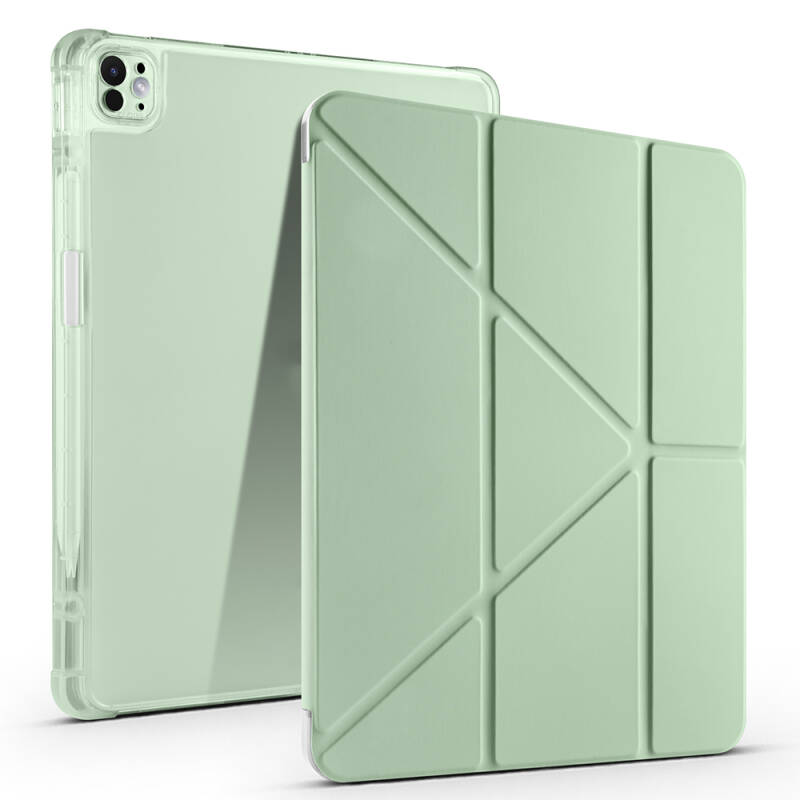 Apple iPad Pro 13 2025 M5 Kılıf Zore Tri Folding Kalem Bölmeli Standlı Kılıf - 7