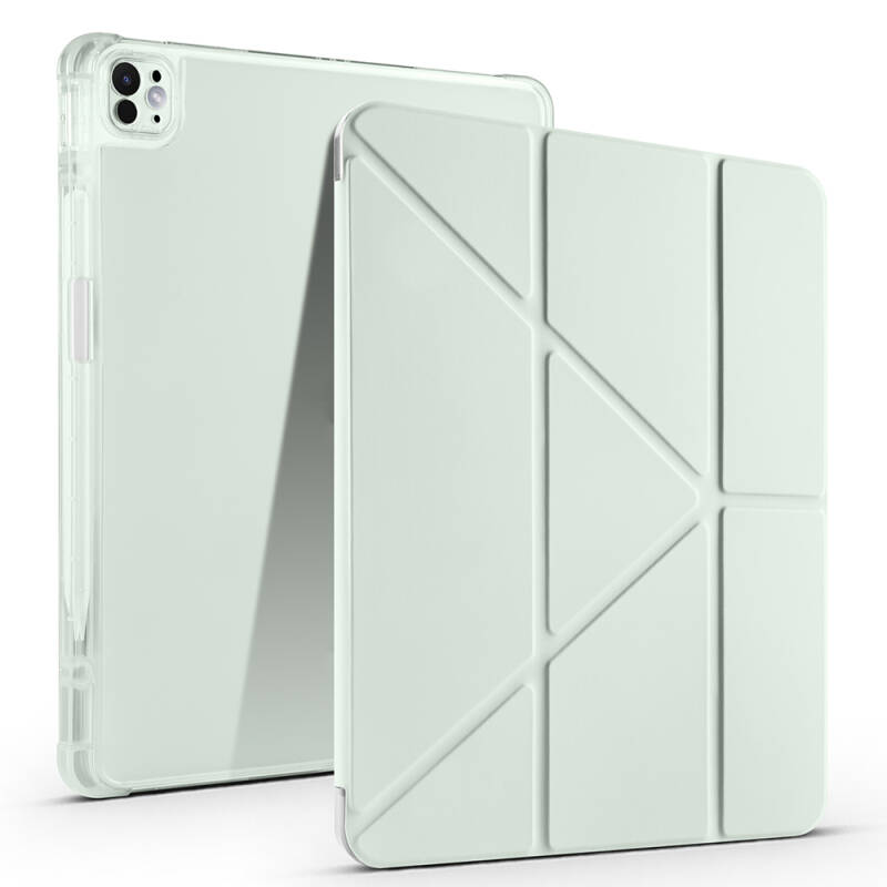 Apple iPad Pro 13 2025 M5 Kılıf Zore Tri Folding Kalem Bölmeli Standlı Kılıf - 10
