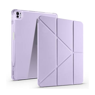 Apple iPad Pro 13 2025 M5 Kılıf Zore Tri Folding Kalem Bölmeli Standlı Kılıf - 14
