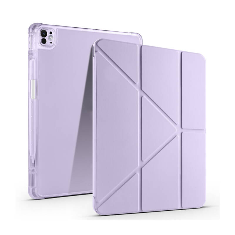 Apple iPad Pro 13 2025 M5 Kılıf Zore Tri Folding Kalem Bölmeli Standlı Kılıf - 14